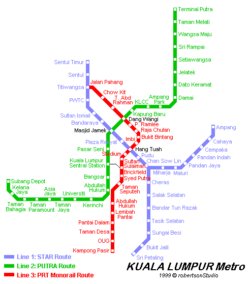 Kuala Lumpur Monorail to Image Magic