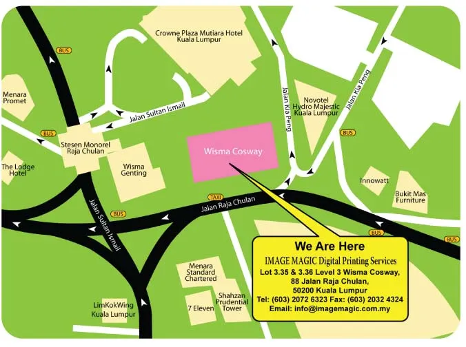 Image Magic Location Map Image Magic Location Map - Wisma Cosway, Jalan Raja Chulan, Kuala Lumpur